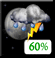 Saturday Night: Chance Showers And Thunderstorms then Showers And Thunderstorms Likely